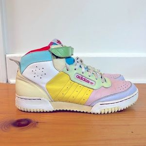 *RARE* ADIDAS Grace Mid Die Marke MIT Den 3 Streifen Pastel High Top Sneaker